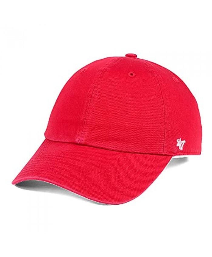 '47 Blank Classic Clean Up Adjustable Strapback Cap (Red)