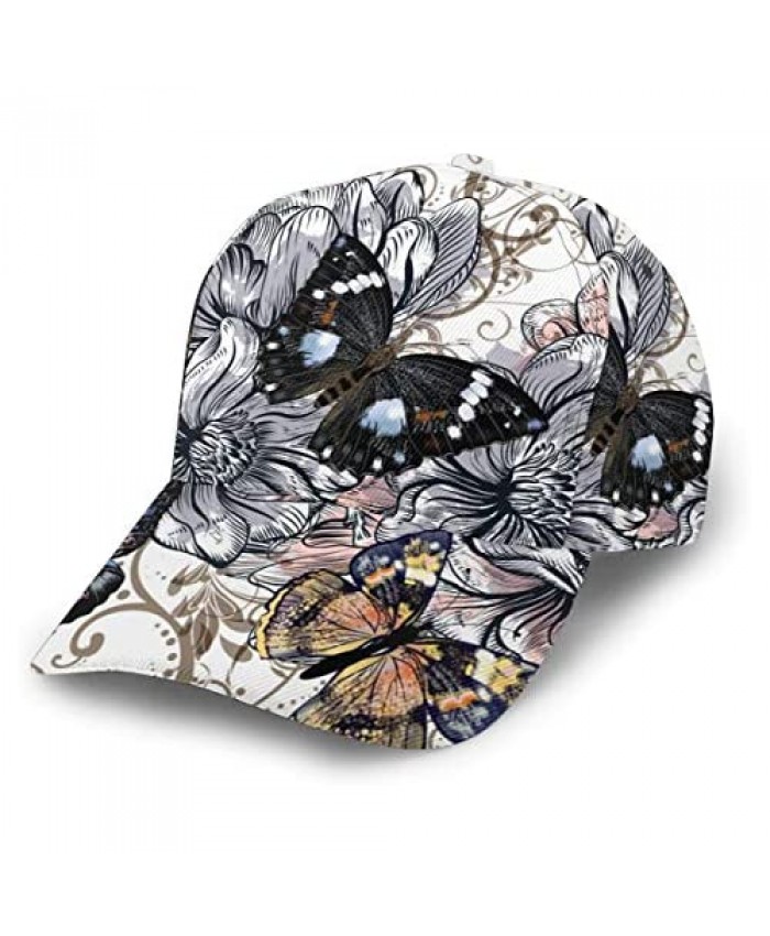 Baseball Cap Floral Print Dad Caps Classic Fashion Casual Adjustable Sport for Women Hats
