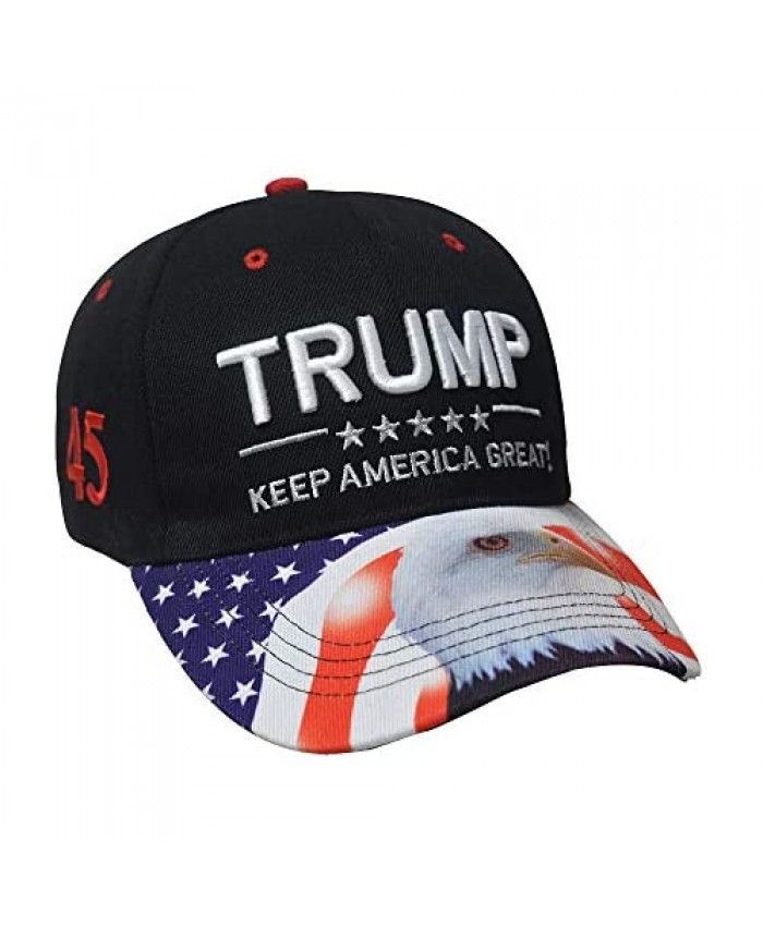 KAG Hat Trump Keep America Great! Embroidery Hat Adjustable 45 President USA Eagle Baseball Cap
