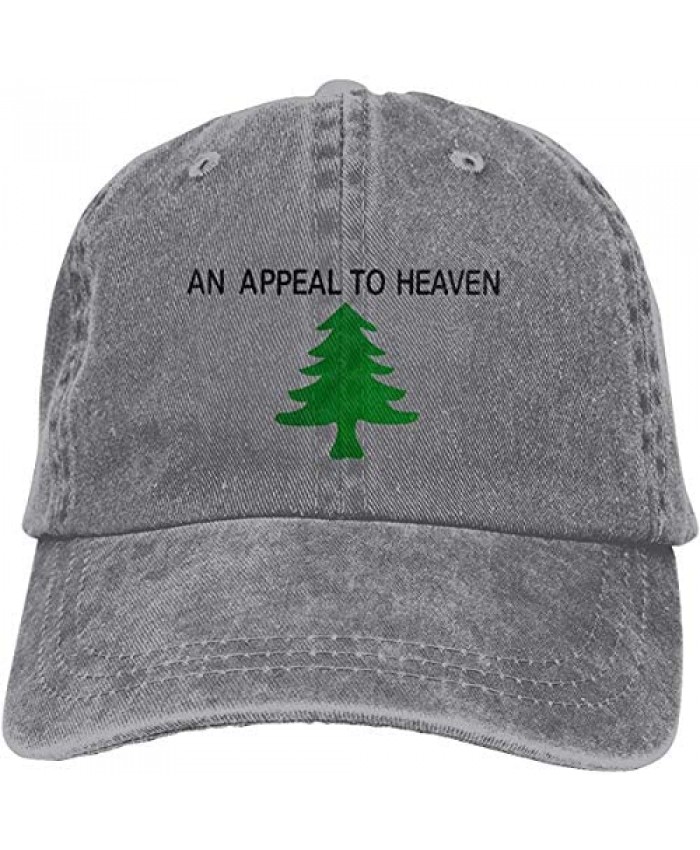 Liberty an Appeal to Heaven Tree Adjustable Baseball Caps Denim Hats Retro Cowboy Hat Cap for Men Women Sport Outdoor