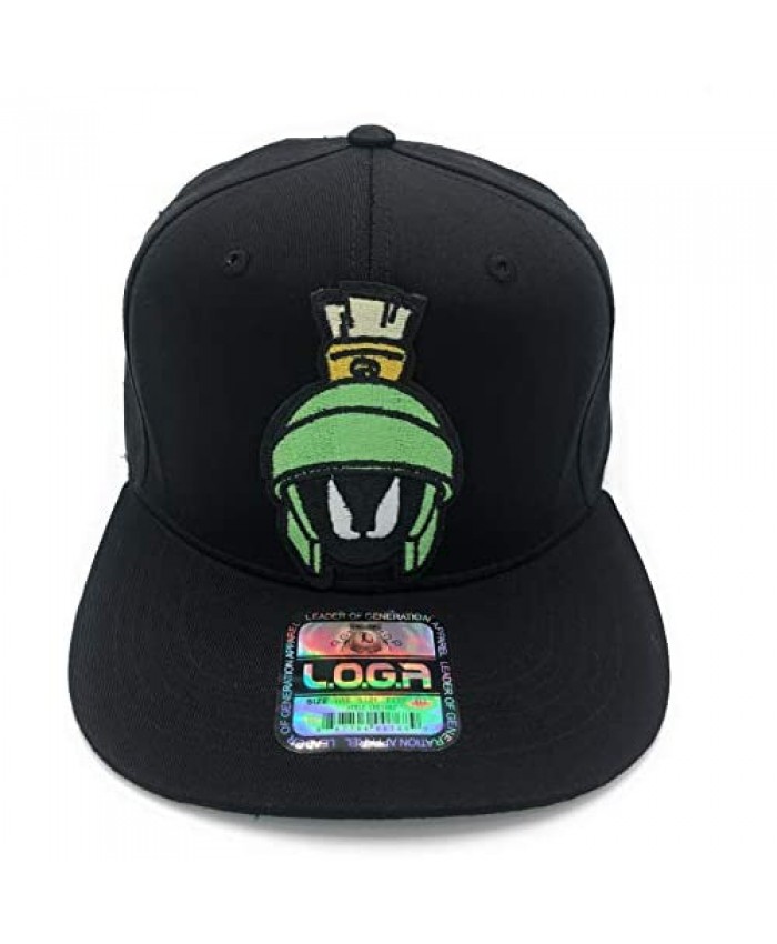 Marvin The Martian Adjustable Snap Back Hat in Black