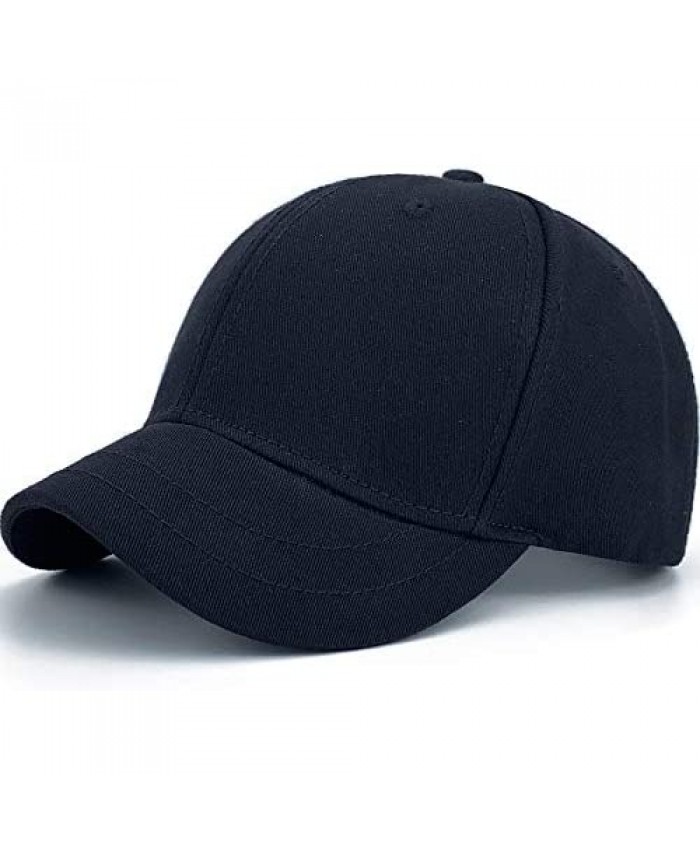 Rayna Fashion Structured Short Bill Hat Plain Short Brim Hat Trucker Baseball Dad Cap