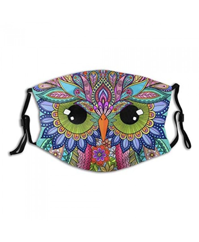 A Contemporary Look at an Owl Print Washable Seamless Face Mask Balaclava