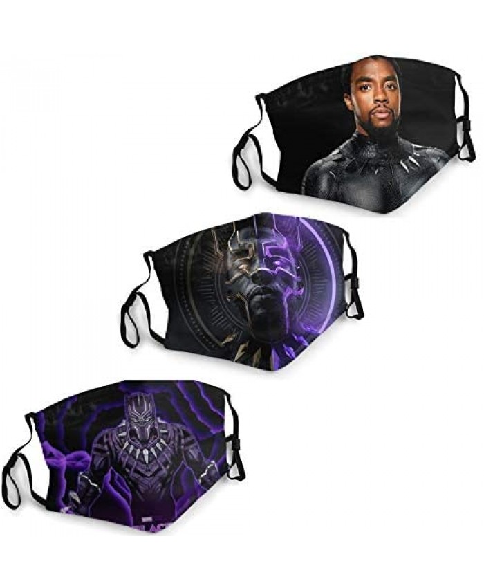 Black Panther Face Mask Washable with Filter Reusable Protection