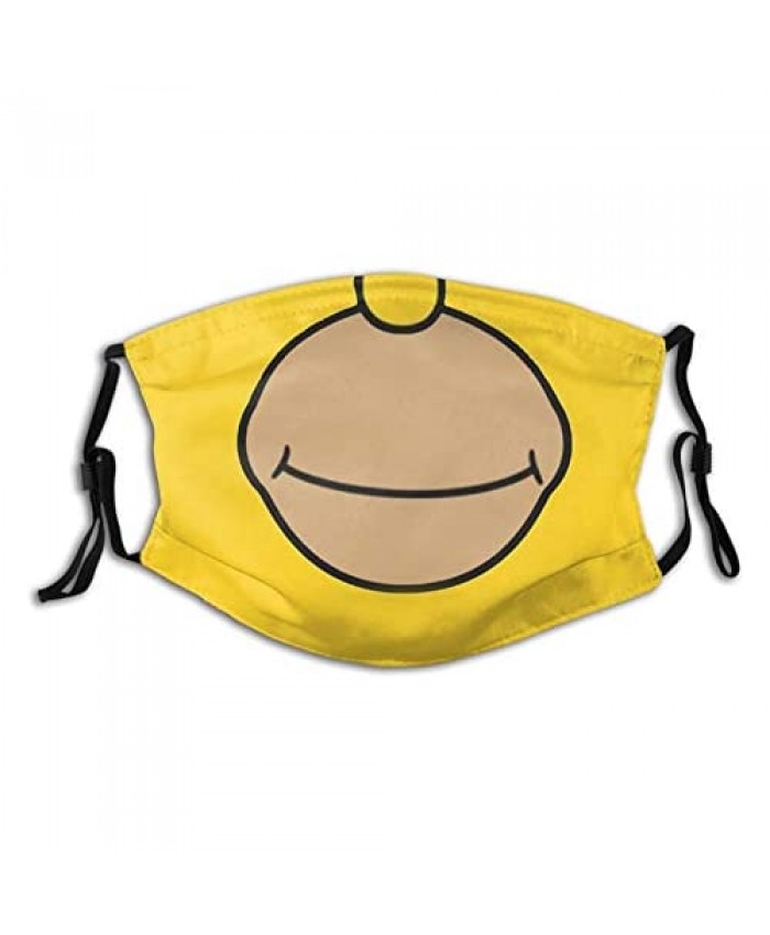 Homer Simpson Adults Fashion Washable Dust and Windproof Mask Reusable Face Cover Adjustable Ear Straps