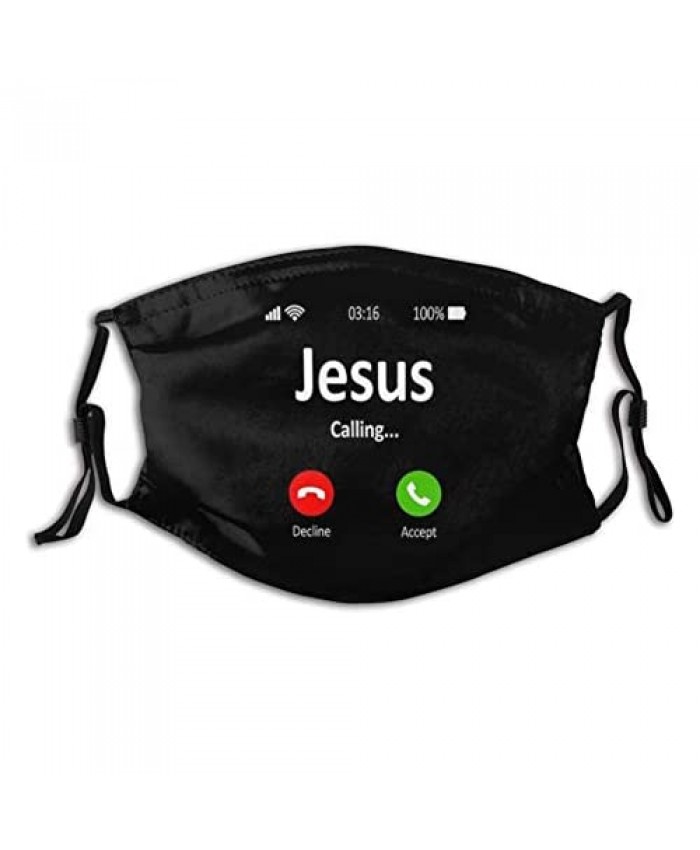 Jesus Is Calling Face Mask Face Mask Unisex Balaclava Comfortable Washable Reusable Cloth Fashion Scarf With Filters