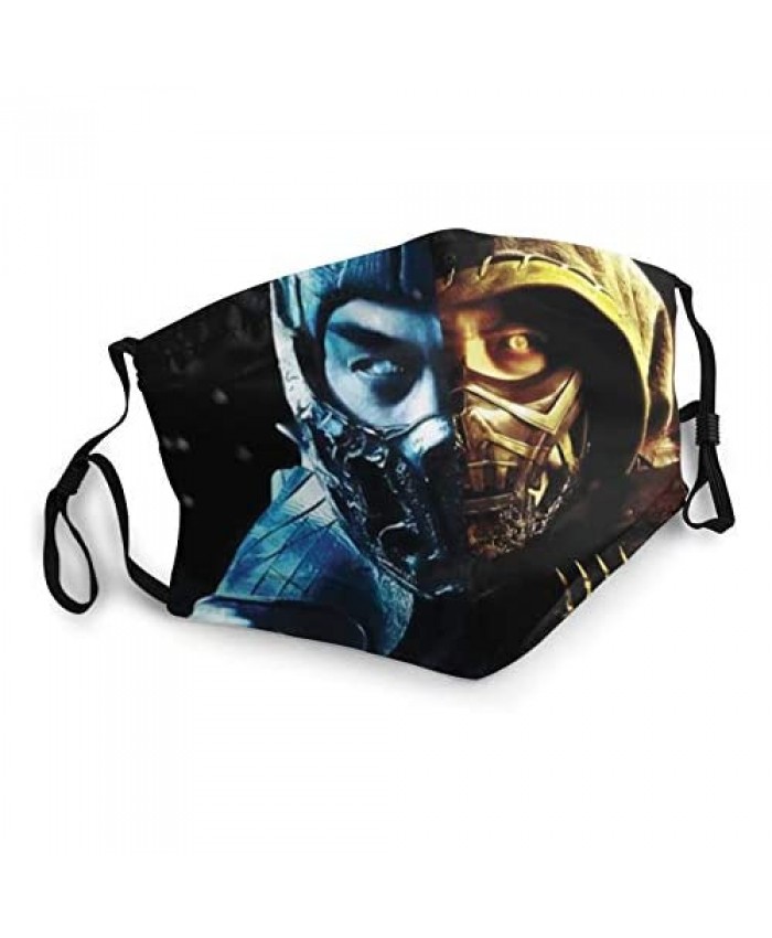 Mortal Kombat 2021 Ma-sk Face Coverings Washable Dustproof Adjustable Protection Decoration for Men and Women