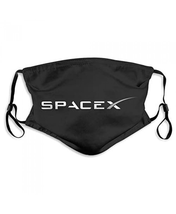 Spacex Face Mask Adult Men'S Dust Reusable Mask Unisex With Filter