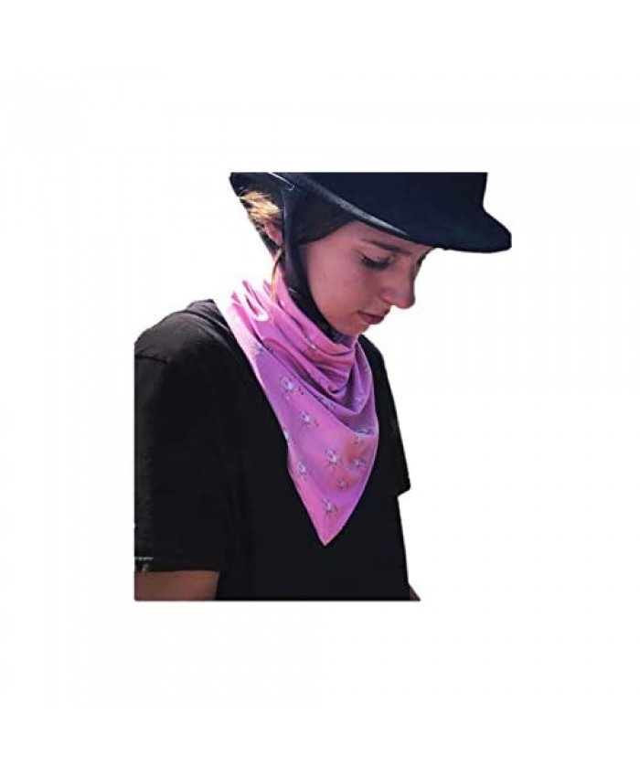 UPF 50+ V Neck Gaiter for Women and Girls Best Neck and Chest Sun Protection Ear Loops and Nose Clip