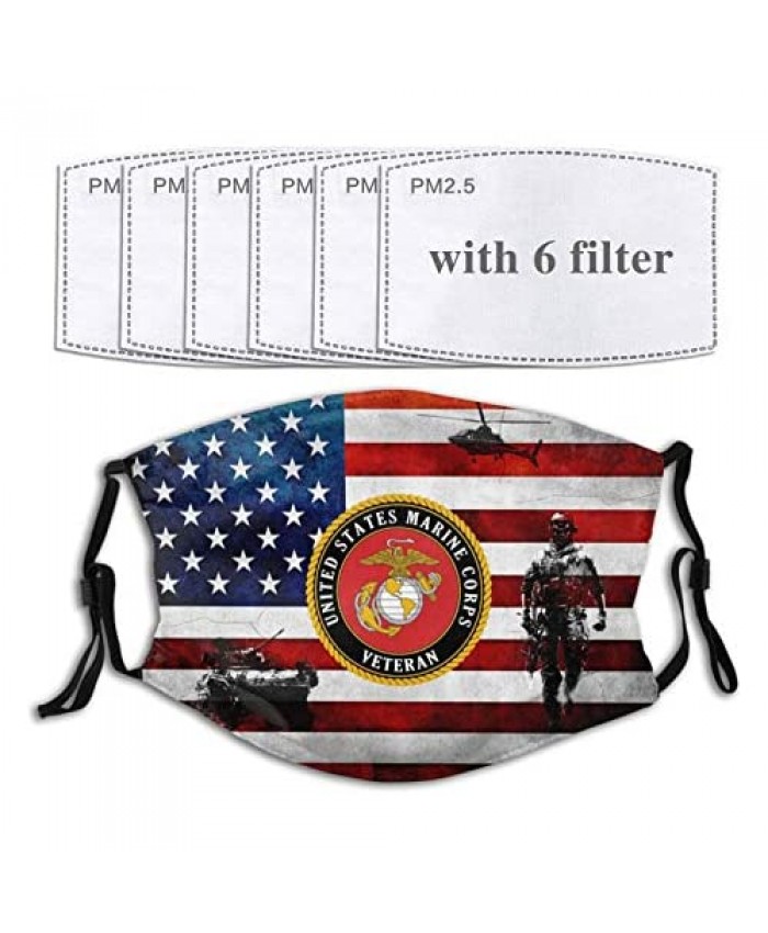 US Face Mask United States Armed Forces with American Flag for Adults Men & Women