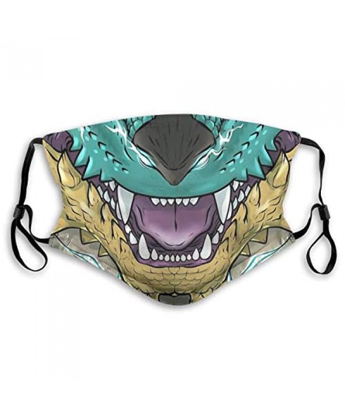 Zinogre (Monster Hunter World) Face Mask Face Guard Face Shield Face Masks Filter2pcs