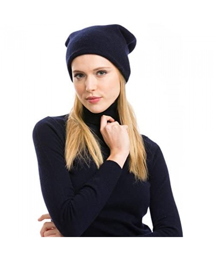 Citizen Cashmere Oversized Slouchy Beanie Winter Hat for Women - 100% Cashmere