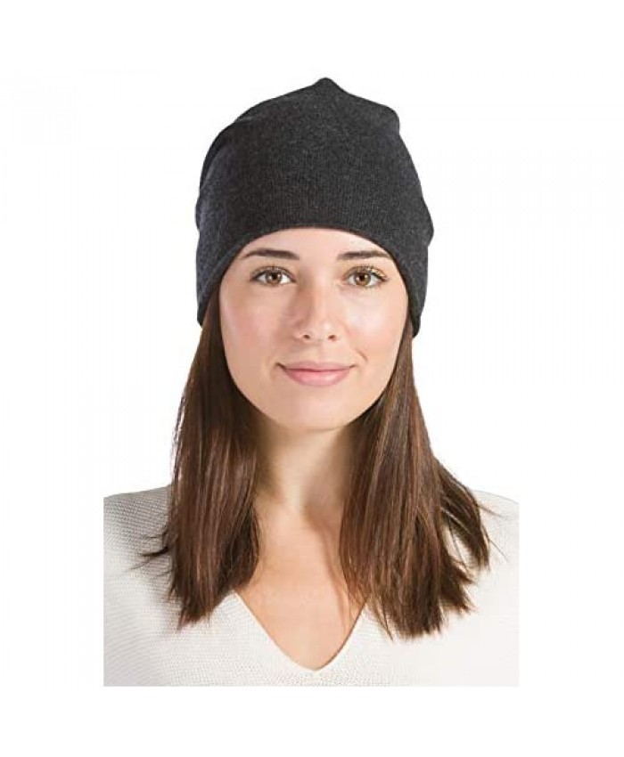 Fishers Finery Women's 100% Pure Cashmere Slouchy Beanie
