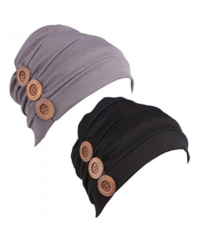 HONENNA Women Chemo Turban Headband Scarf Slouchy Beanie Cap Hat for Cancer Patient …