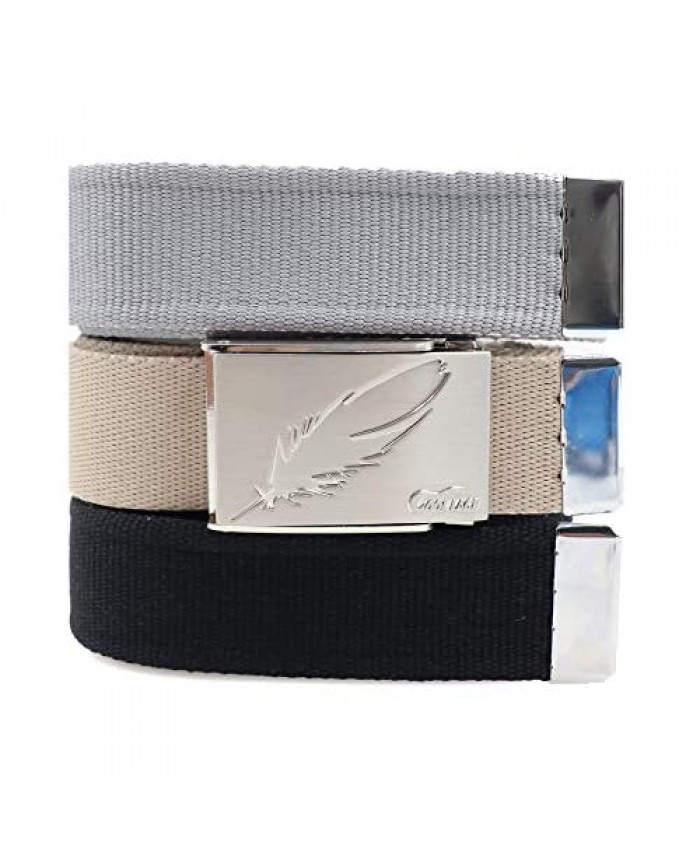 COOL LACE Fashion Reversible Golf Web Belt with Aluminium Alloy Buckle Plus Size