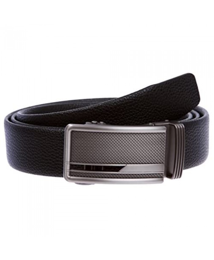 Men's 1 3/8" (35 mm) Microfiber Adjustable Automatic Ratchet Slide Perfect Fit Belt