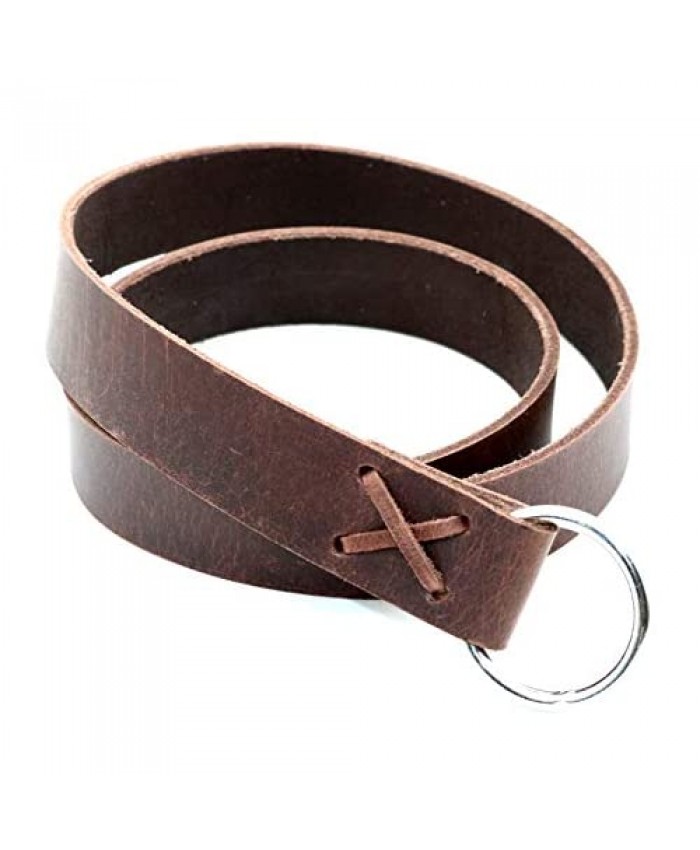 Mythrojan O Ring Medieval Leather Viking Belt LARP Renaissance Belt