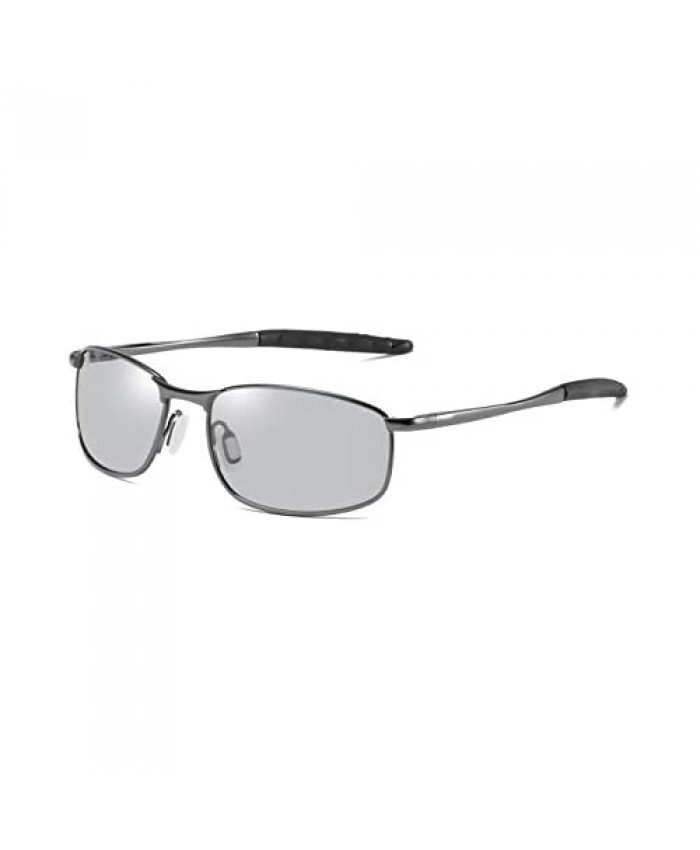 FEISEDY Classic Polarized Photochromic Sunglasses Driving Photosensitive Glasses B2444