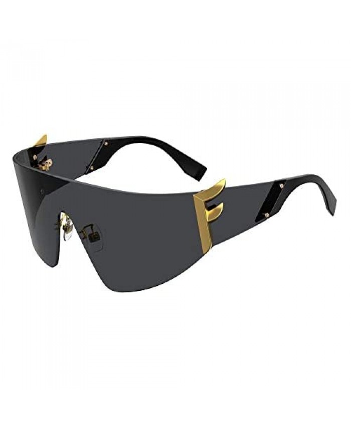 Fendi FF0382/S 807 Black FF0382/S Visor Sunglasses Lens Category 3 Size 73mm