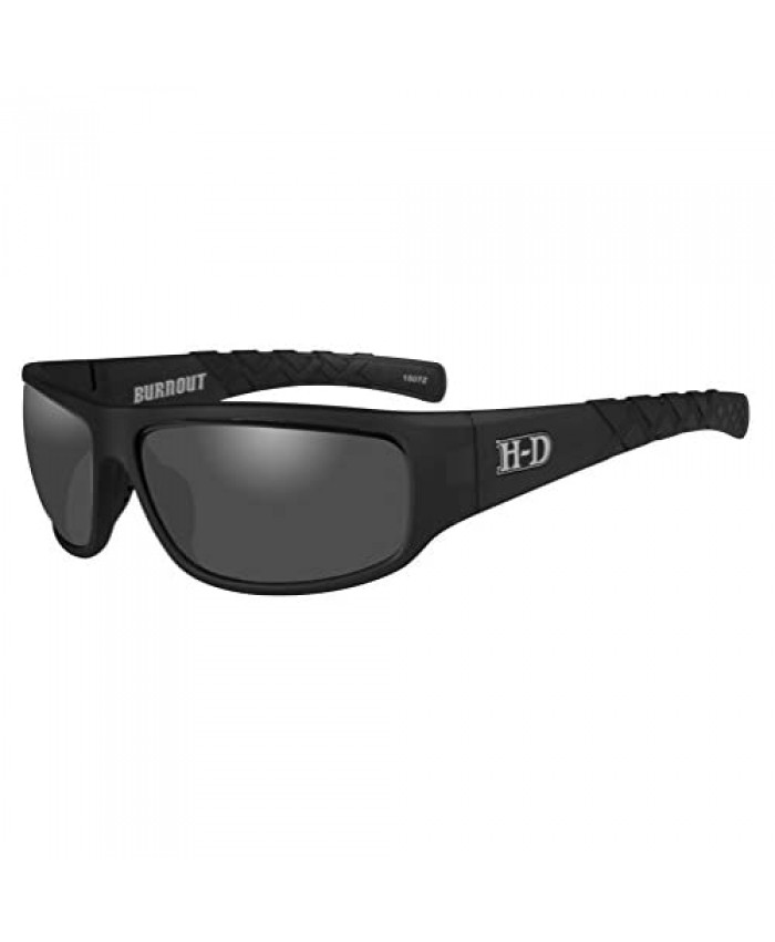 Harley-Davidson Mens Burnout H-D Sunglasses Smoke Gray Lens/Black Frame HABNT02