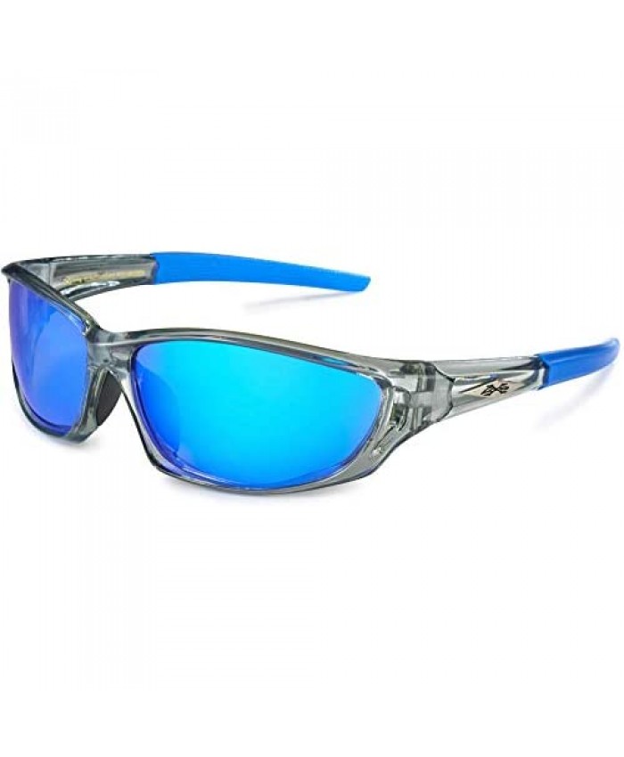 Polarized Sports Sunglasses for Men UV400 Wrap Around Baseball Running Fishing Cycling Golf Glasses