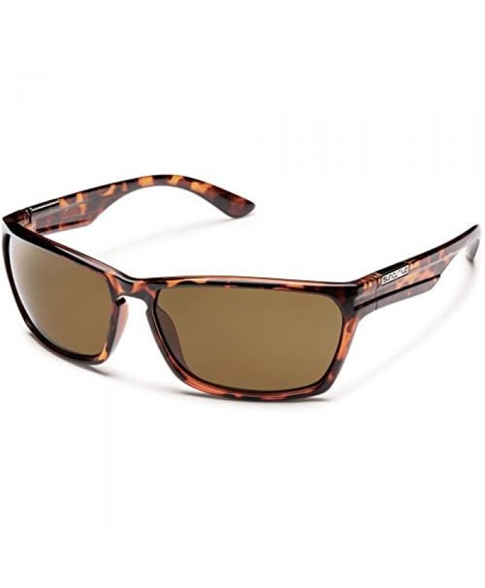 Suncloud Polarized Sunglasses Cutout in Tortoise with Brown Lens