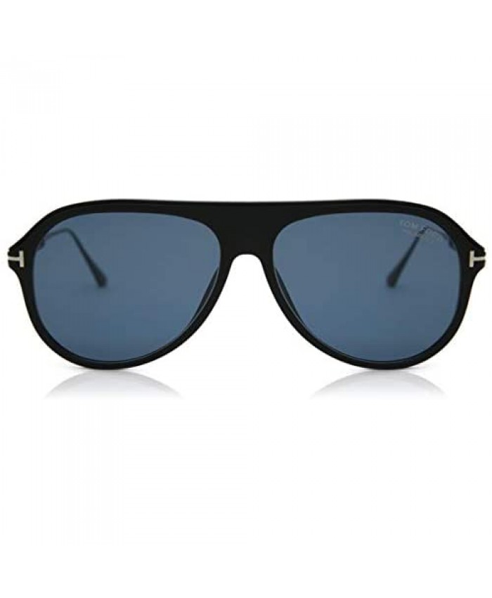 Tom Ford Nicholai TF 624 02D Matte Black Plastic Sunglasses Grey Polarized Lens 57-14-145