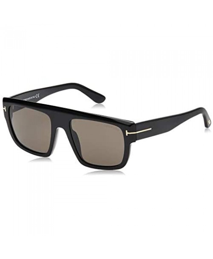 Tom Ford sunglasses Alessio (TF-699 01A) Shiny Black - Grey lenses