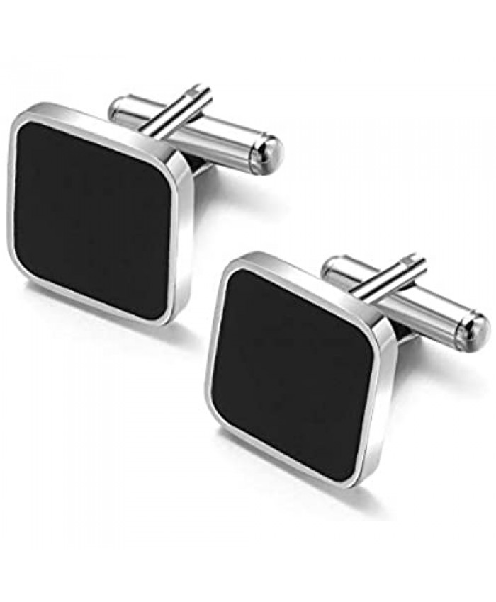 DORICUFF Cufflinks for Men Simple Modern Stylish Elegant Men’s Cuff Links Gift for Dad Father Husband Boyfriend or Friends in Conference Party Wedding Business.