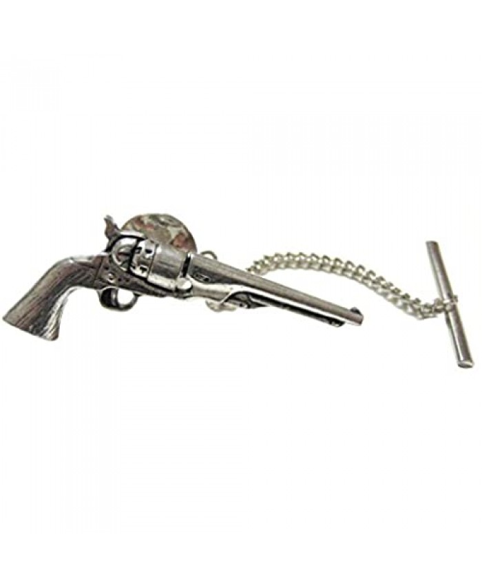 Kiola Designs Antique Revolver Pistol Gun Tie Tack