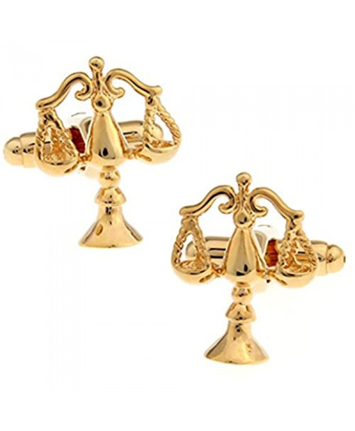 Libra Judge Lawyer Scales of Justice Cufflinks