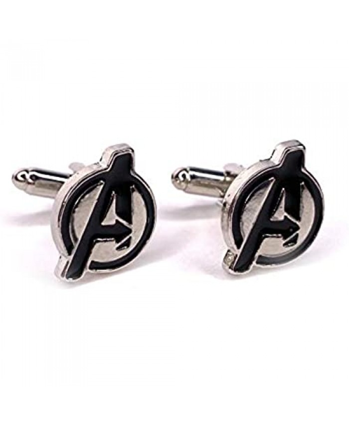 New Shiny Avengers Cufflinks with Gift Box Gift for Super Hero Celebration Party Detail Jewelry for Men