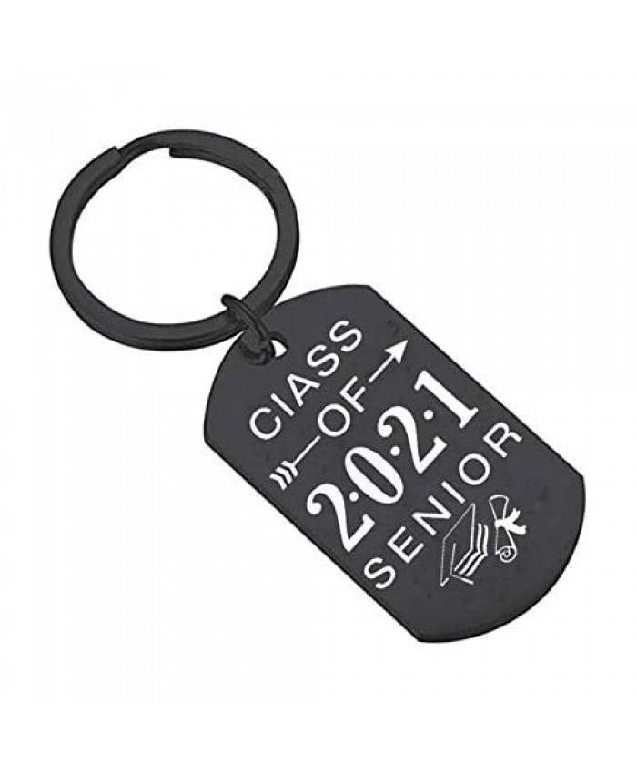 2021 Graduation Gifts Keychain for Women Men Graduation Party Decorations Supplies Inspirational Gifts for Her Him Granddaughter Daughter Niece Gifts