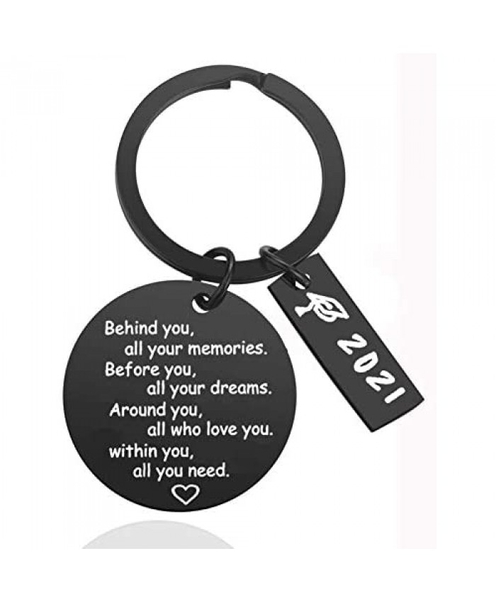 2021 Graduation Keychain - Senior 2021 Graduation Gifts for Her/Him Inspirational Gifts for College Graduation