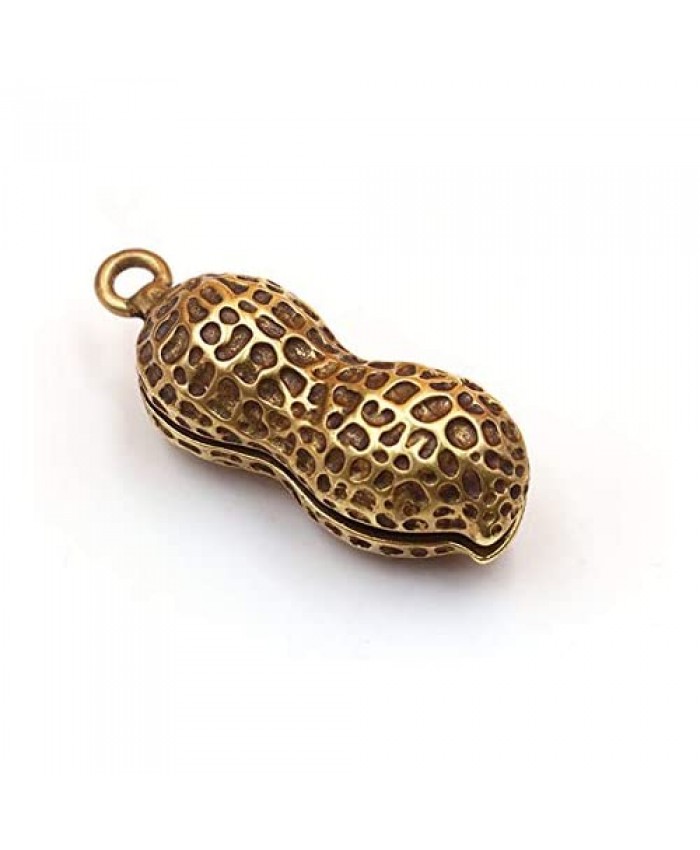 AKOAK Vintage Style Brass Key Pendant Cute Peanut Key Accessories for Keychains Car Key Chains Bracelets