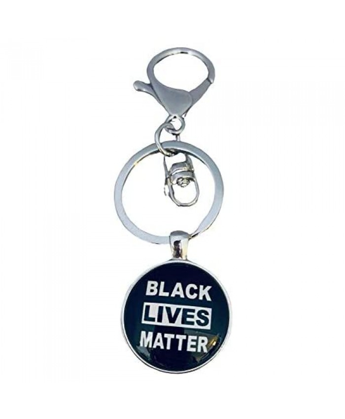 Black Lives Matter Keychain BLM Zipper Pull Jewelry BLM Awareness Gift for Men and Women