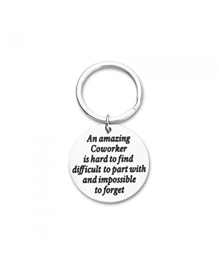 Coworker Leaving Going Away Gift for Colleague Friend Boss Mentor Supervisor Goodbye Farewell Gifts Retirement Gifts for Women Men New Job Leaders Boss Day Gifts For Him Her Key Chain Tag Presents