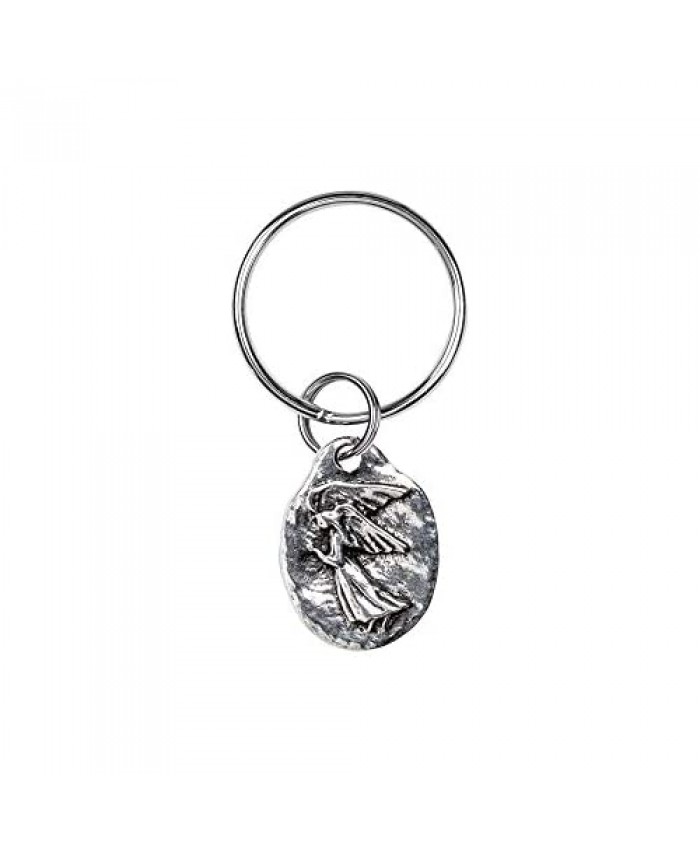 Danforth - Angel Keyring - Guardian Angel - Pewter - Key Fob - Handcrafted - Made in USA