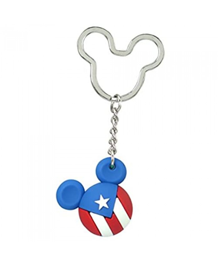 Disney Mickey Icon Ball Key Ring - Puerto Rico Key Accessory Multi-colored 3"