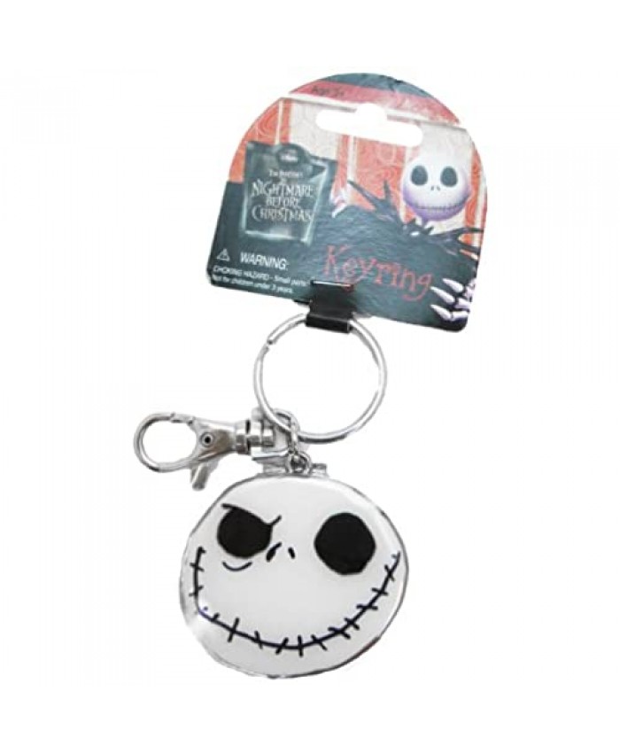 Disney Nightmare Before Christmas Good Day and Bad Day Color Pewter Keyring
