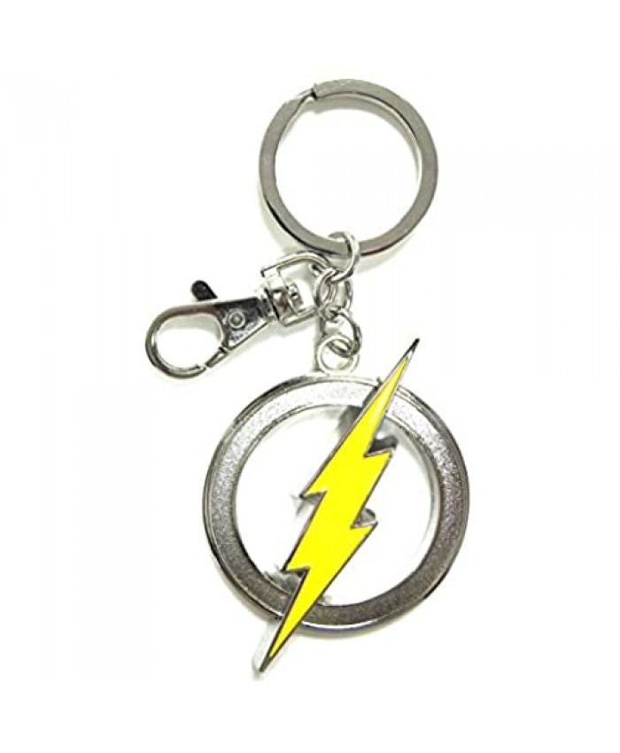 Entertainment Earth The Flash Logo Pewter Key Chain Brown/a