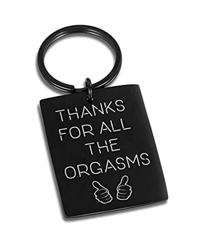 Eulalia Eclogue Funny Christmas Gifts Keychain for Boyfriend Husband Couples Gifts from Lover Wife Girlfriend Key Chains for Men Women Anniversary Valentine’s Day Birthday Thanksgiving Jewelry Small Black