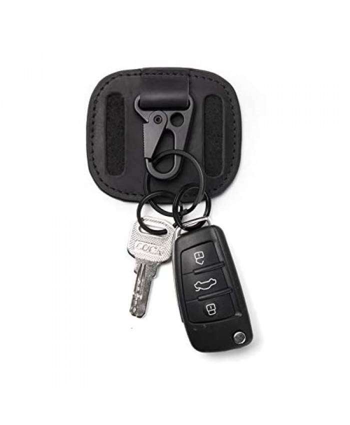 Gentlestache EDC Leather Keychains Keychain Belt Clip