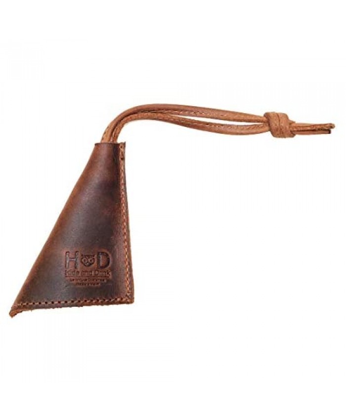 Hide & Drink Leather Cone Key Holder Key Ring Holder Case Cover Accessories Handmade :: Bourbon Brown