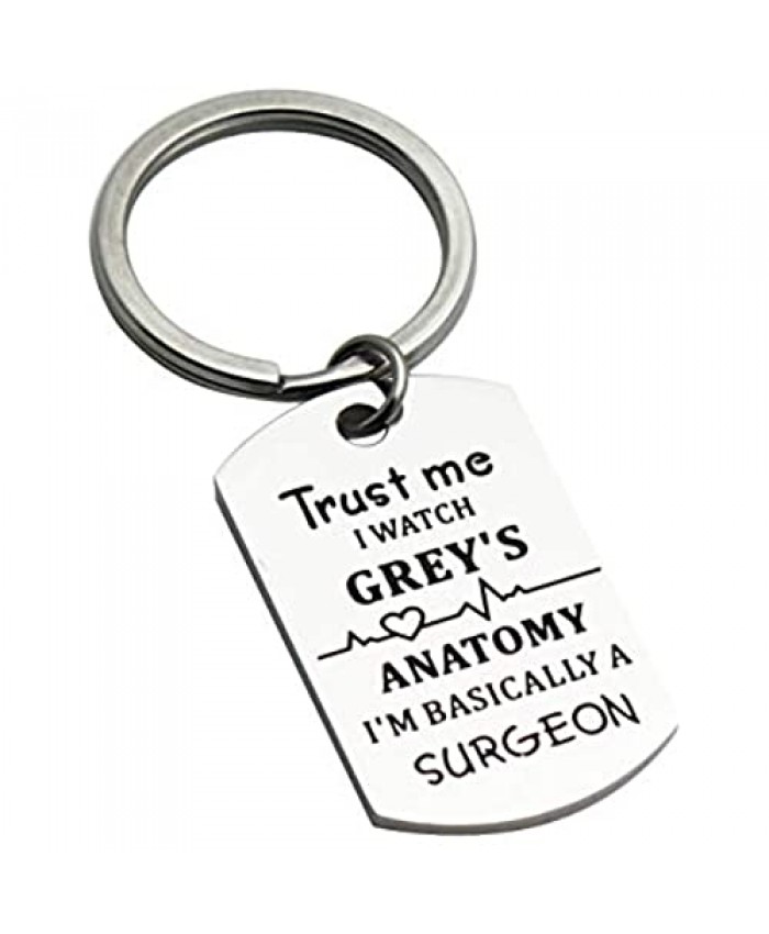 Ikunne Greys Anatomy Keychain Gifts You're The Meredith to My Cristina Inspired Keychain Set - Best Friends Keychain Set of 2 Best Gift for Couples Friends