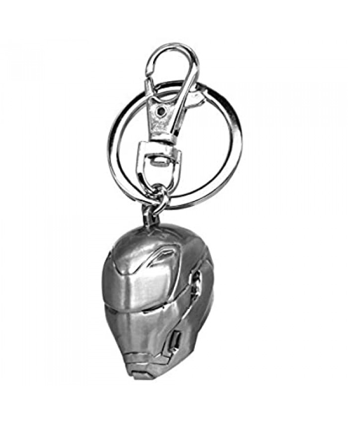 Iron Man 3D Helmet Pewter Key Ring