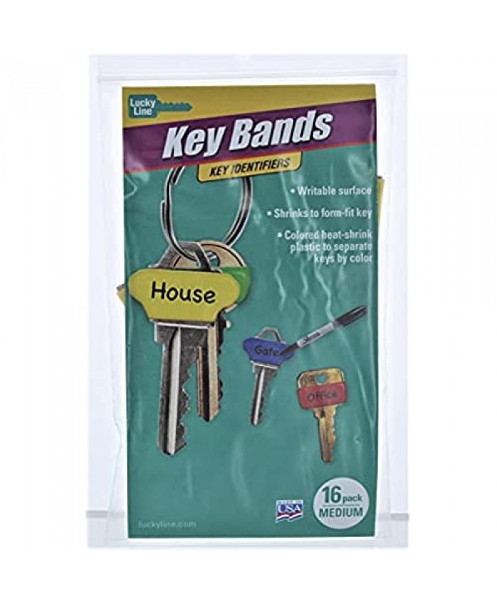 Key-Write Key Id Sleeves Sleeves Are Colored Heat-Shrink Plastic Yellow Clamshell 16