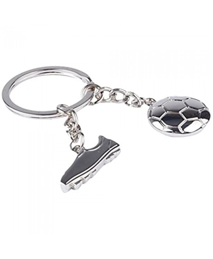 MagicW Metal Football Boot Soccer Shoe Keychain Soccer Key Ring Sports Birthday Gift