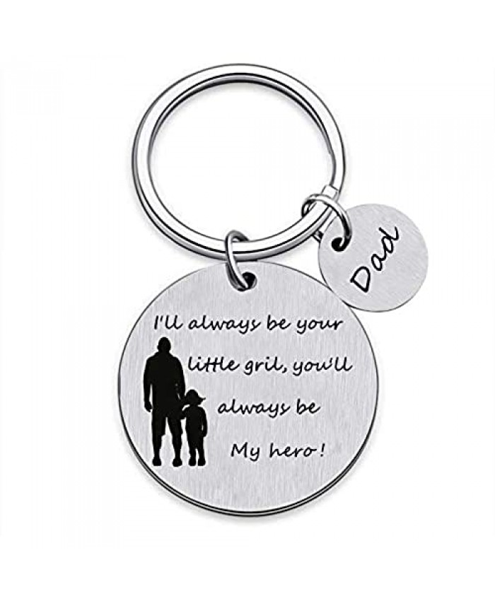 PHOCKSIN Gifts for Mom Dad Keychain from Son Daughter Stainless Steel Key Chains Accessories Women Men Mothers Day Key Chain Fathers Day Key Ring Birthday Presents