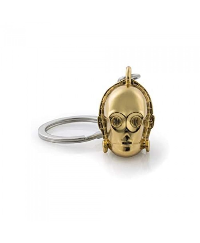 Royal Selangor Hand Finished Star Wars Collection Pewter C-3PO 24K Gold Plated Keychain Gift